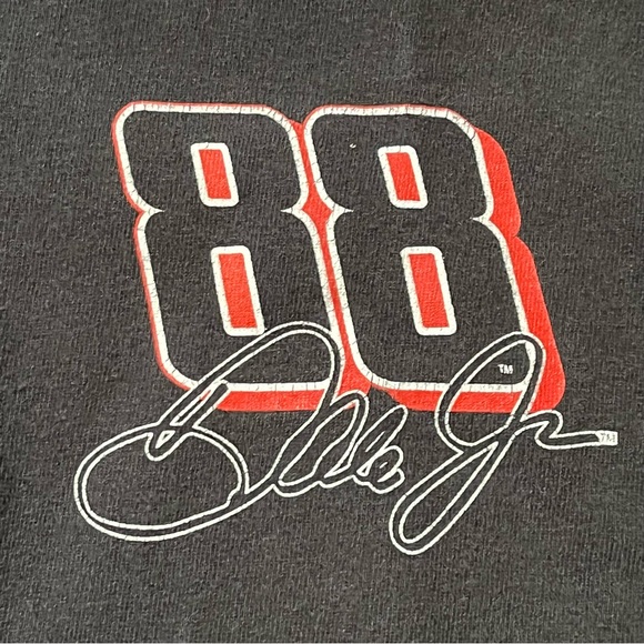 VINTAGE NASCAR Shirt Mens Extra Large Black Dale Earnhardt Jr #88 National Guard - Picture 5 of 11